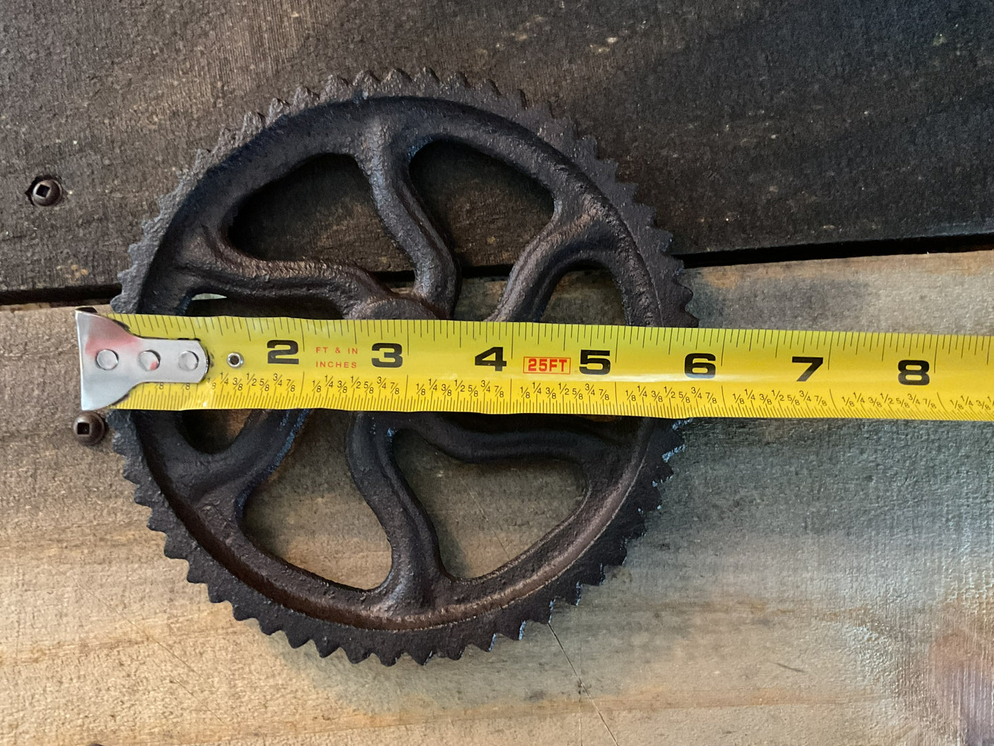 6" Rustic Style Cast Iron Gear.   Great Home Decor, Perfect New Home Gift!