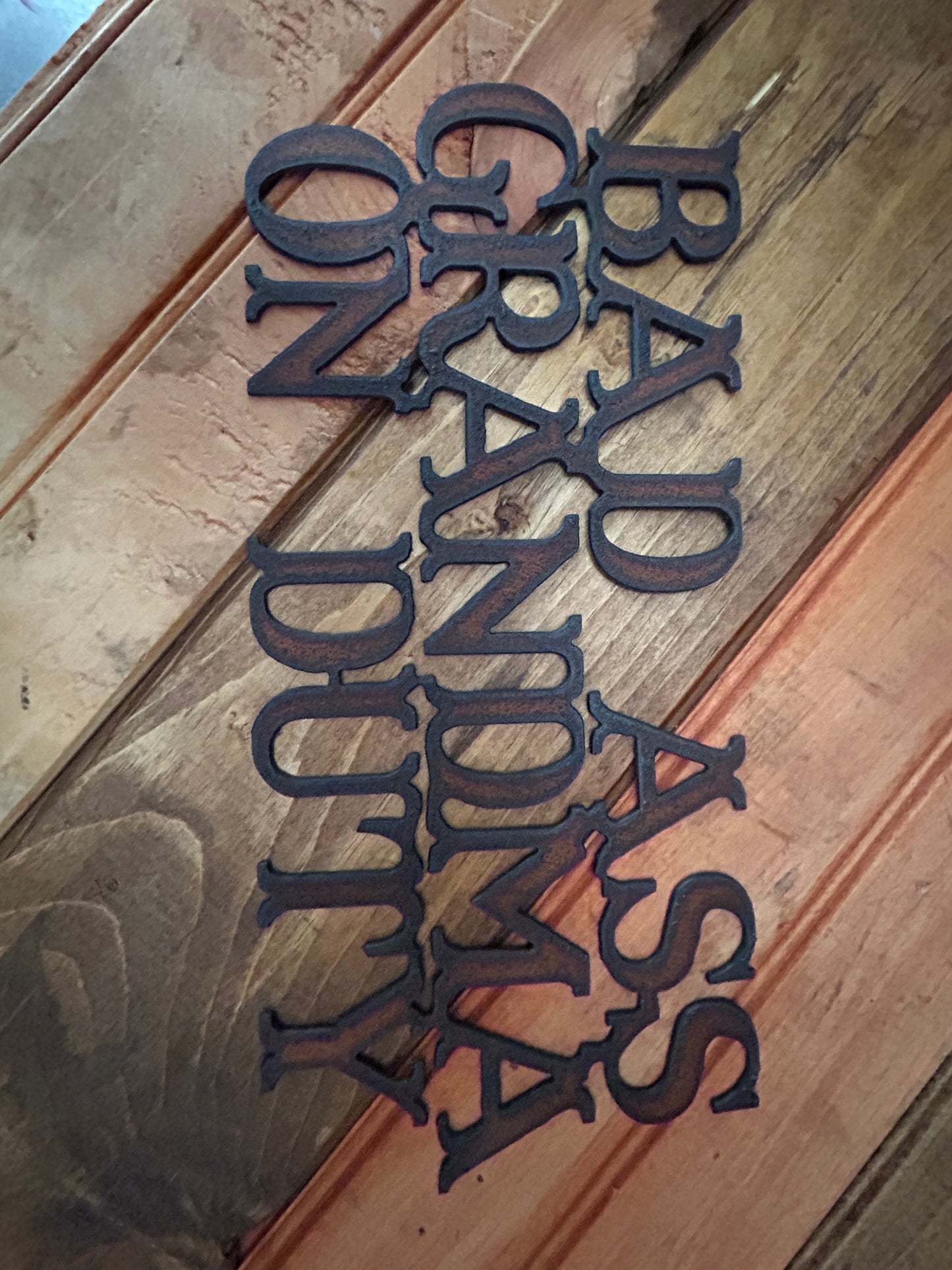 Vintage Style Torch Cut Steel "Badass Grandma Sign" Made in the U.S.A.